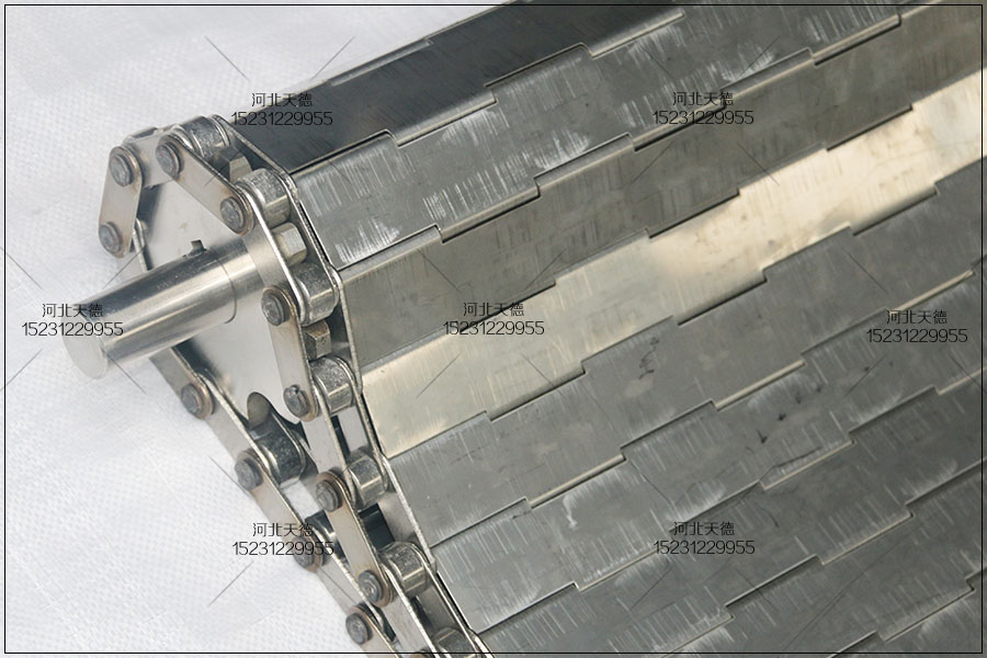 合頁式鋼板折彎鏈條傳動不銹鋼輸送帶